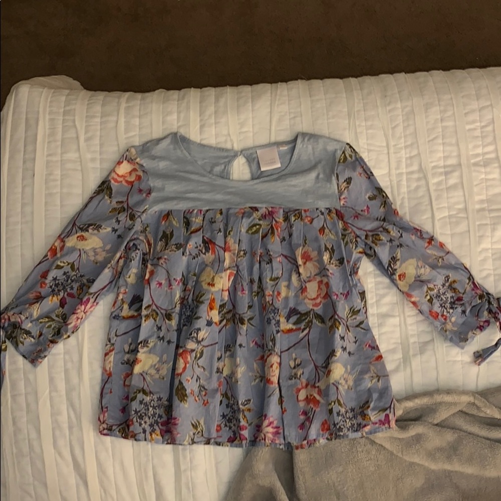3/4 length peplum top
